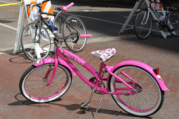 hot pink bicycle